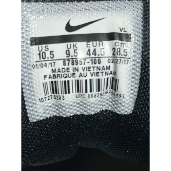 Nike Air Zoom Rival 5 878957-100 Men 10.5 Sneaker Black White Leather Golf Shoes main image 9